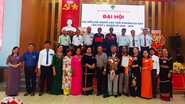 Hội Người cao tuổi phường Ea Kao tổ chức Đại hội đại biểu lần thứ I, nhiệm kỳ 2026 - 2031