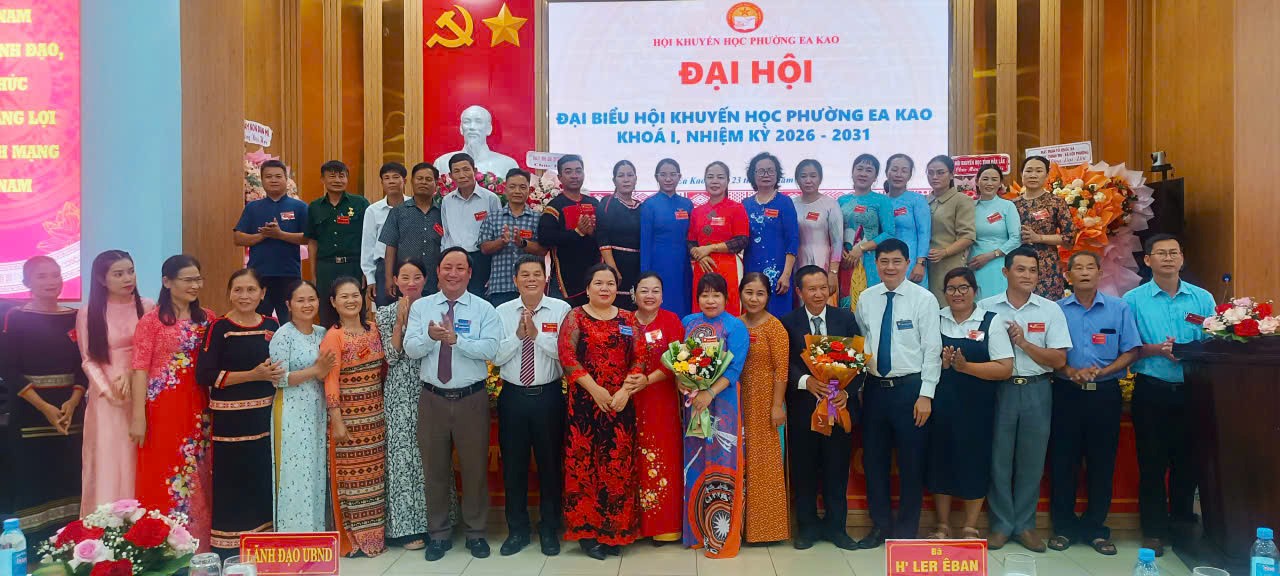 Đại hội Đại biểu Hội Khuyến học phường Ea Kao lần thứ I, nhiệm kỳ 2026 - 2031 thành công tốt đẹp.