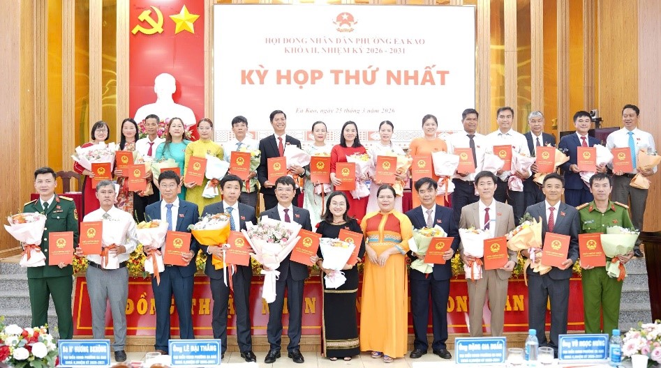 Kỳ họp thứ Nhất HĐND phường Ea Kao khóa II, nhiệm kỳ 2026-2031