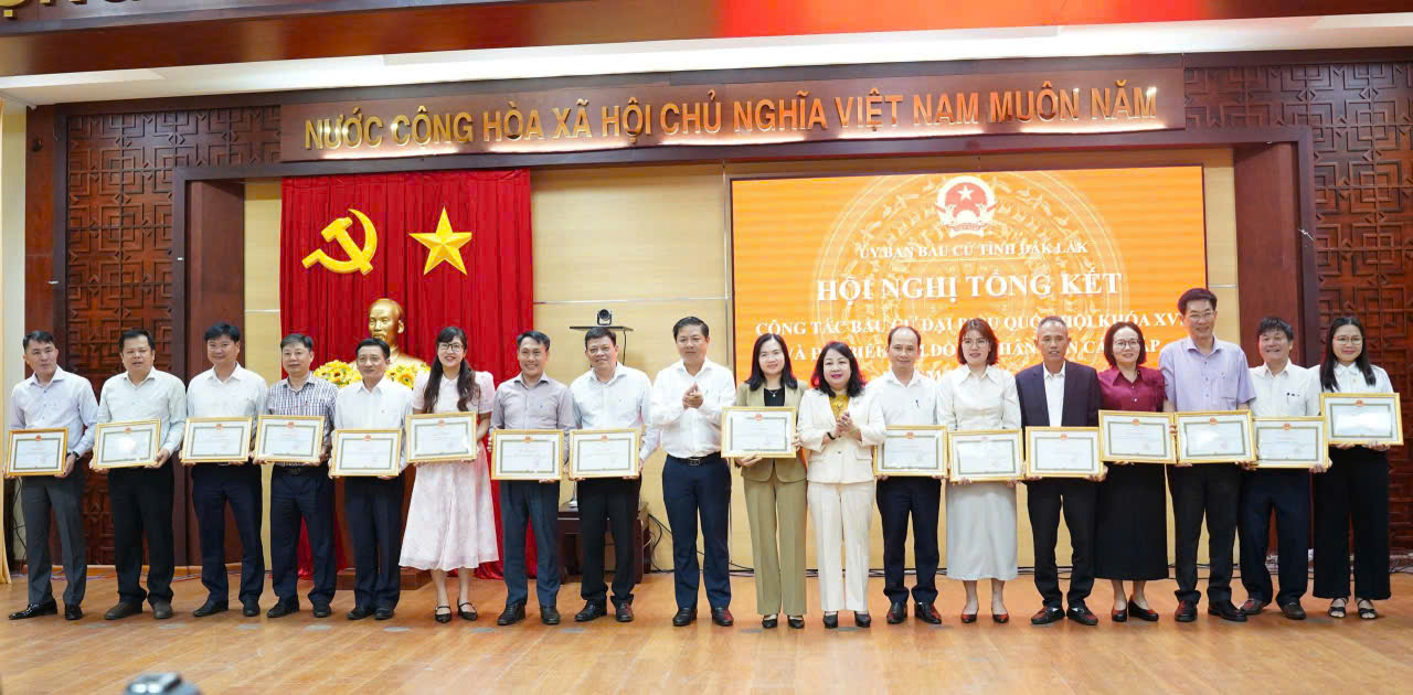 Ủy ban bầu cử tỉnh Đắk Lắk: Hội nghị tổng kết công tác bầu cử đại biểu Quốc hội khóa XVI và đại biểu Hội đồng nhân dân các cấp, nhiệm kỳ 2026 - 2031