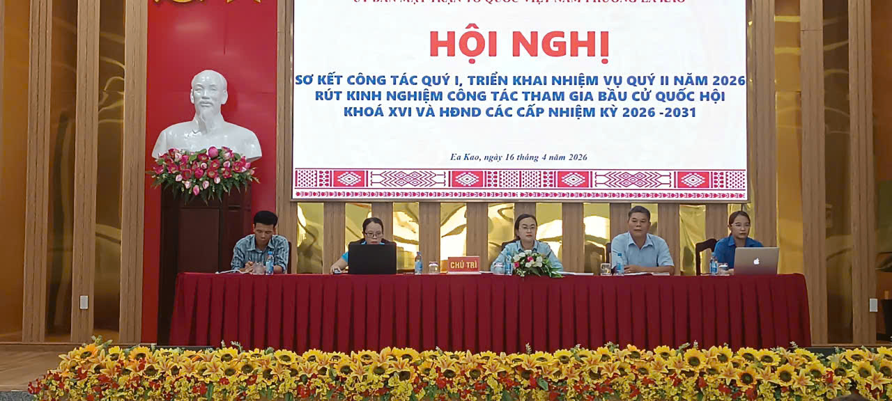 Ủy ban MTTQ Việt Nam phường Ea Kao tổ chức hiệp thương lần thứ 3, sơ kết công tác quý I năm 2026