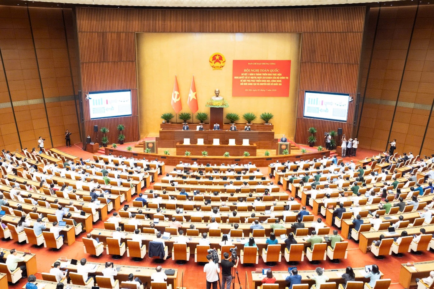 SƠ KẾT TOÀN QUỐC VỀ THỰC HIỆN NGHỊ QUYẾT PHÁT TRIỂN KHOA HỌC, CÔNG NGHỆ, ĐỔI MỚI SÁNG TẠO VÀ CHUYỂN ĐỔI SỐ