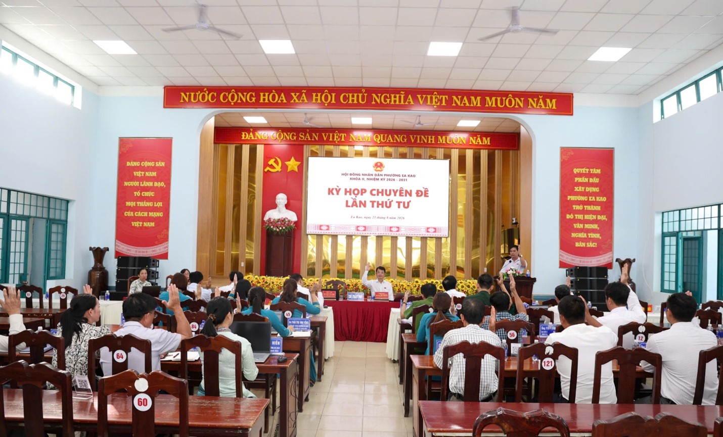HĐND PHƯỜNG EA KAO QUYẾT NGHỊ NHIỀU NỘI DUNG QUAN TRỌNG TẠI KỲ HỌP CHUYÊN ĐỀ LẦN THỨ TƯ