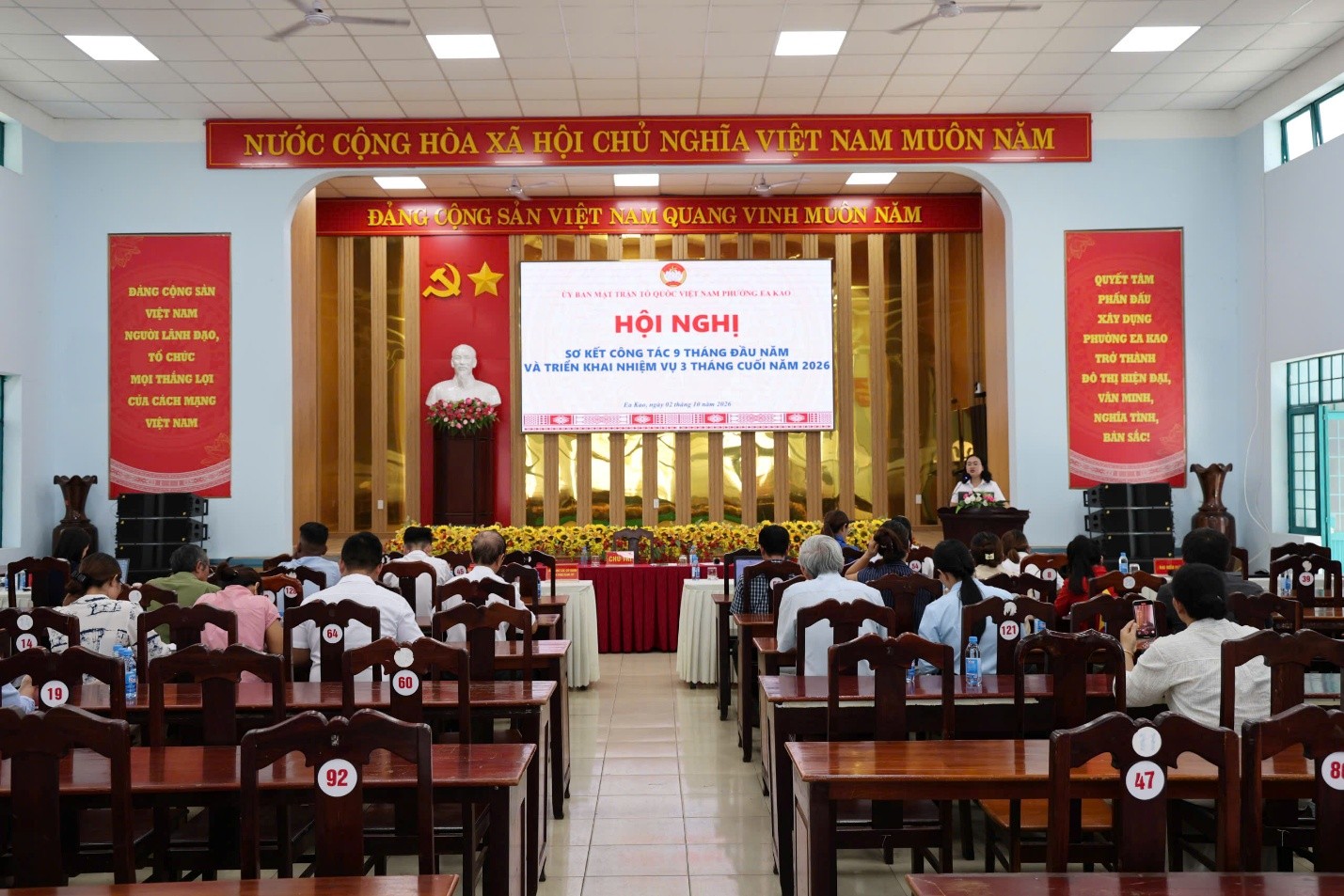 ỦY BAN MTTQ VIỆT NAM PHƯỜNG EA KAO TỔ CHỨC HỘI NGHỊ LẦN THỨ NĂM, NHIỆM KỲ 2025-2030