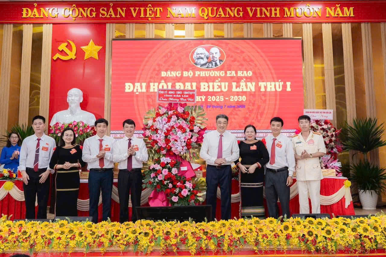 Đảng bộ phường Ea Kao tổ chức thành công Đại hội đại biểu lần thứ I, nhiệm kỳ 2025-2030